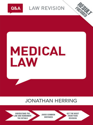 cover image of Q&A Medical Law